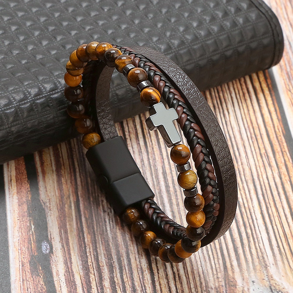 Multi-Layer Leather Bracelet